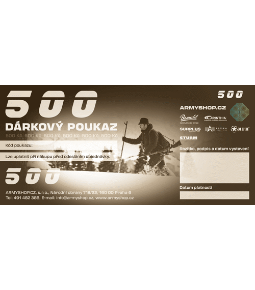 DÁRKOVÝ POUKAZ 500 Kč