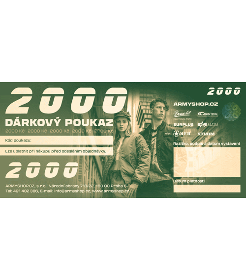 DÁRKOVÝ POUKAZ 2000 Kč